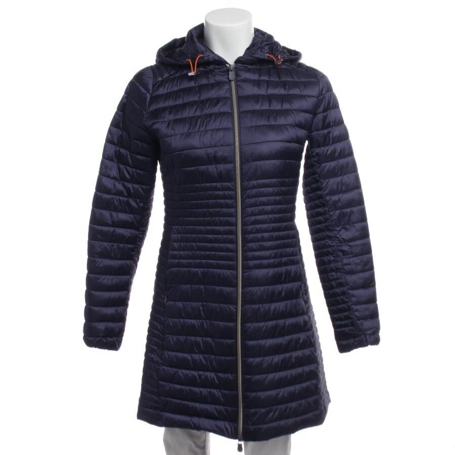 Image 1 of Quilted Coat 38 Navy in color Blue | Vite EnVogue