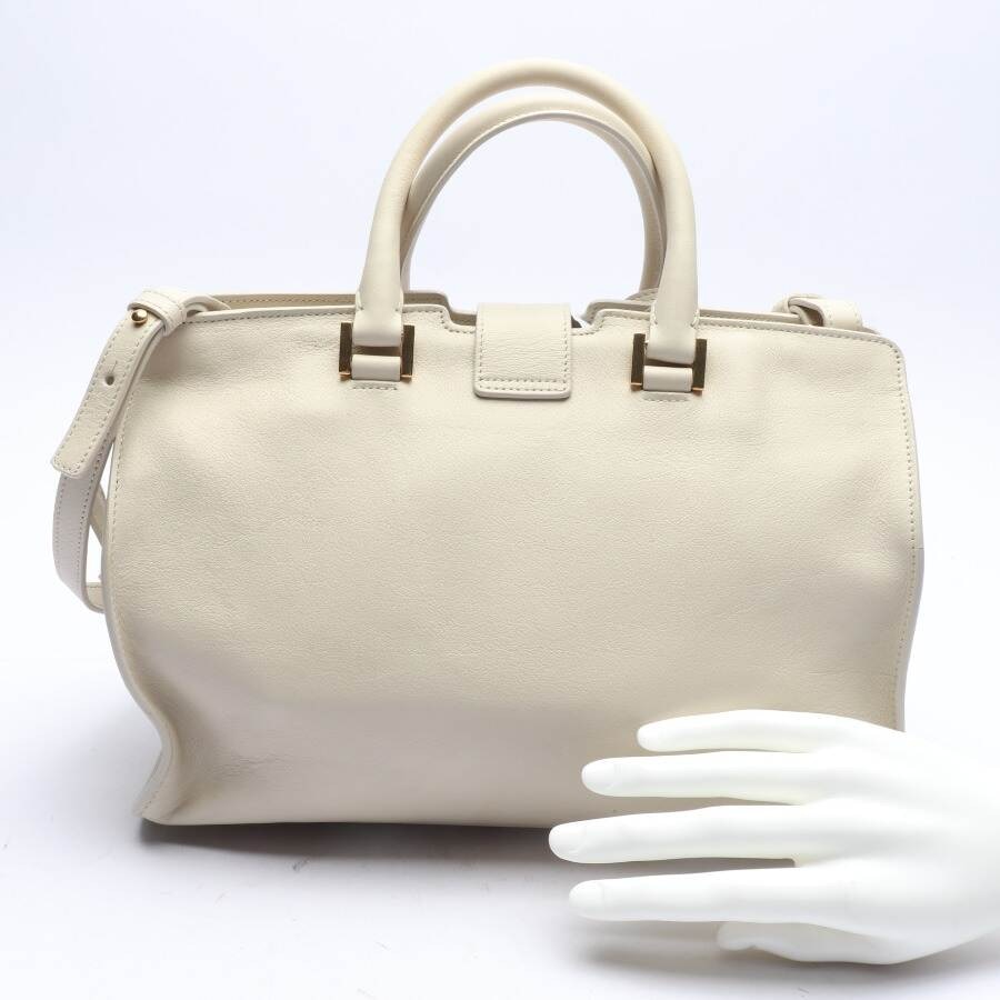 Image 2 of Cabas Chic New Shoulder Bag Beige in color White | Vite EnVogue