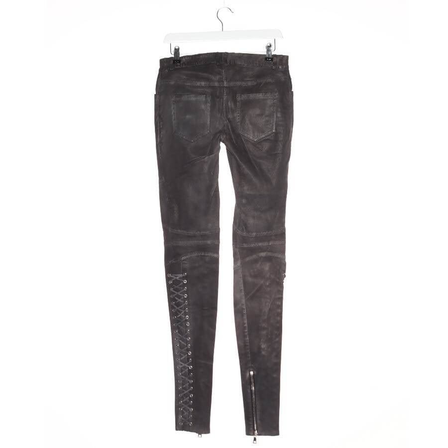 Image 2 of Leather Pants 36 Dark Gray in color Gray | Vite EnVogue