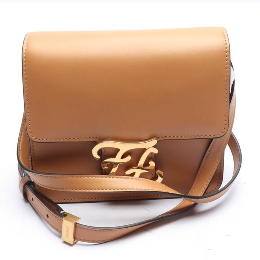 Image 1 of Crossbody Bag Light Brown in color Brown | Vite EnVogue