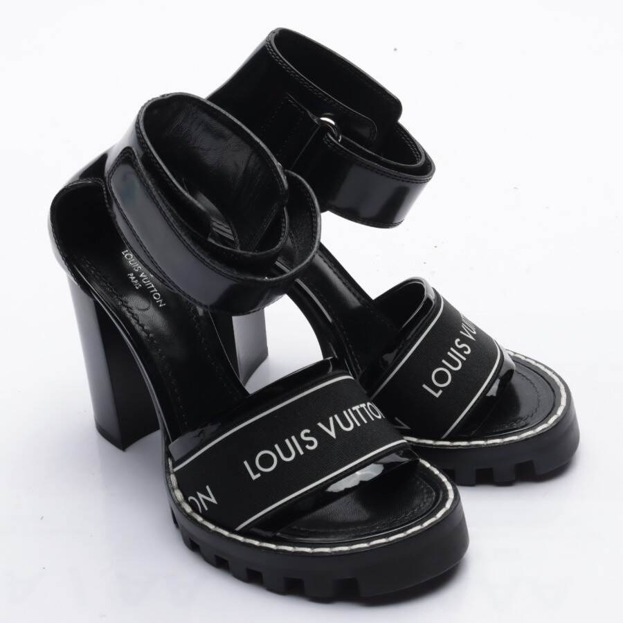 Image 1 of Heeled Sandals EUR 35.5 Black in color Black | Vite EnVogue