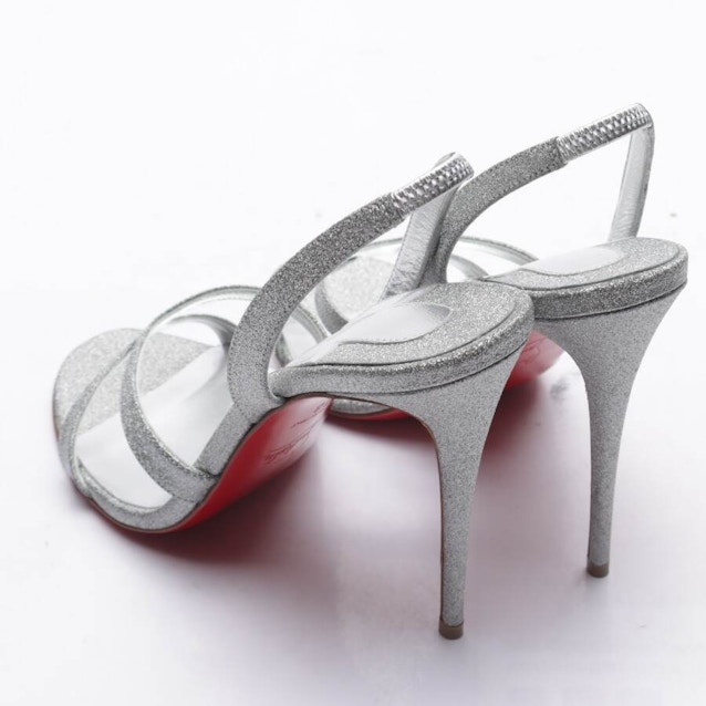 Heeled Sandals EUR38 Silver | Vite EnVogue