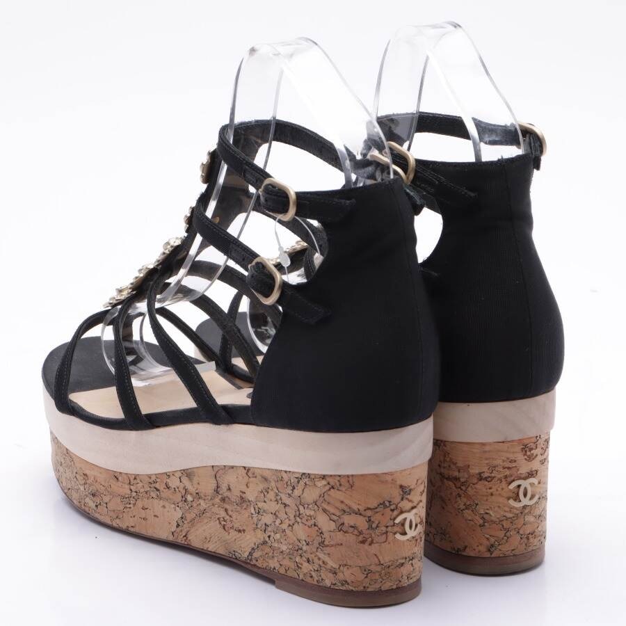 Image 2 of Wedges EUR 37 Black in color Black | Vite EnVogue