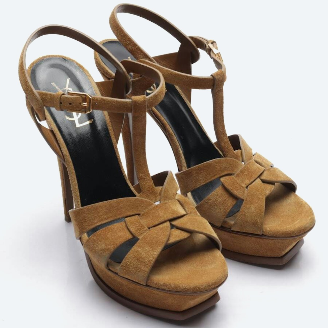Image 1 of Tribute Heeled Sandals EUR 39.5 Light Brown in color Brown | Vite EnVogue