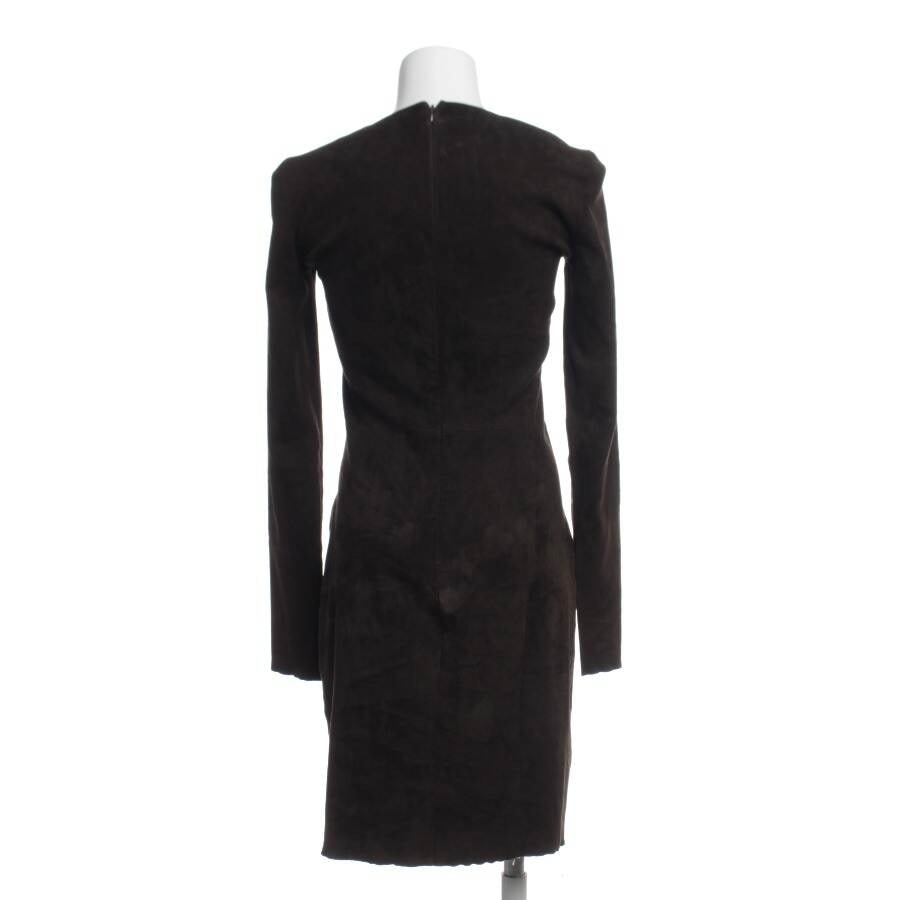 Image 2 of Leather Dress 36 Dark Brown in color Brown | Vite EnVogue