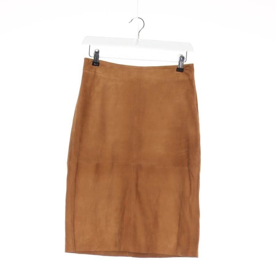 Image 1 of Leather Skirt 27 Light Brown in color Brown | Vite EnVogue