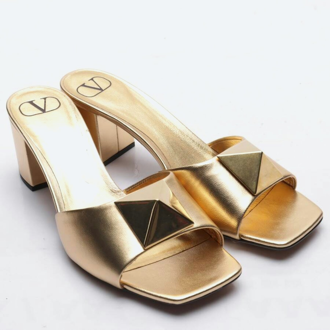 Image 1 of One Stud Heeled Sandals EUR 40 Gold in color Metallic | Vite EnVogue