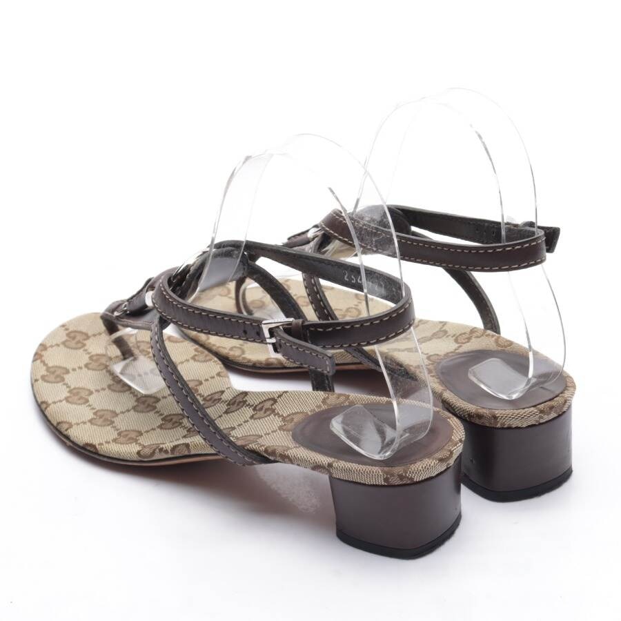 Image 2 of Heeled Sandals EUR 37.5 Dark Brown in color Brown | Vite EnVogue