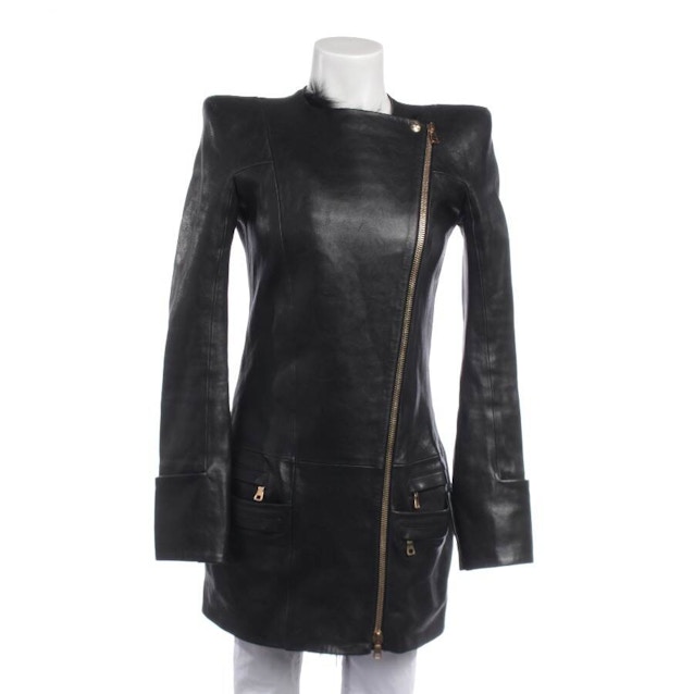 Image 1 of Leather Coat 38 Black | Vite EnVogue