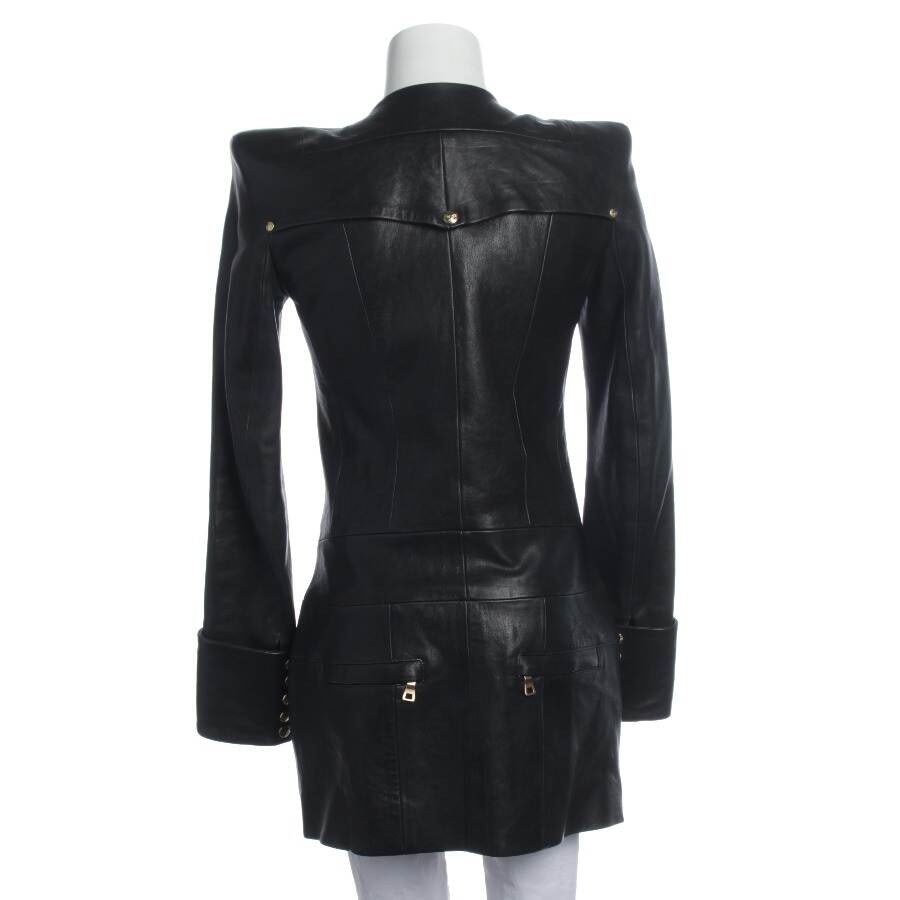 Image 3 of Leather Coat 38 Black in color Black | Vite EnVogue