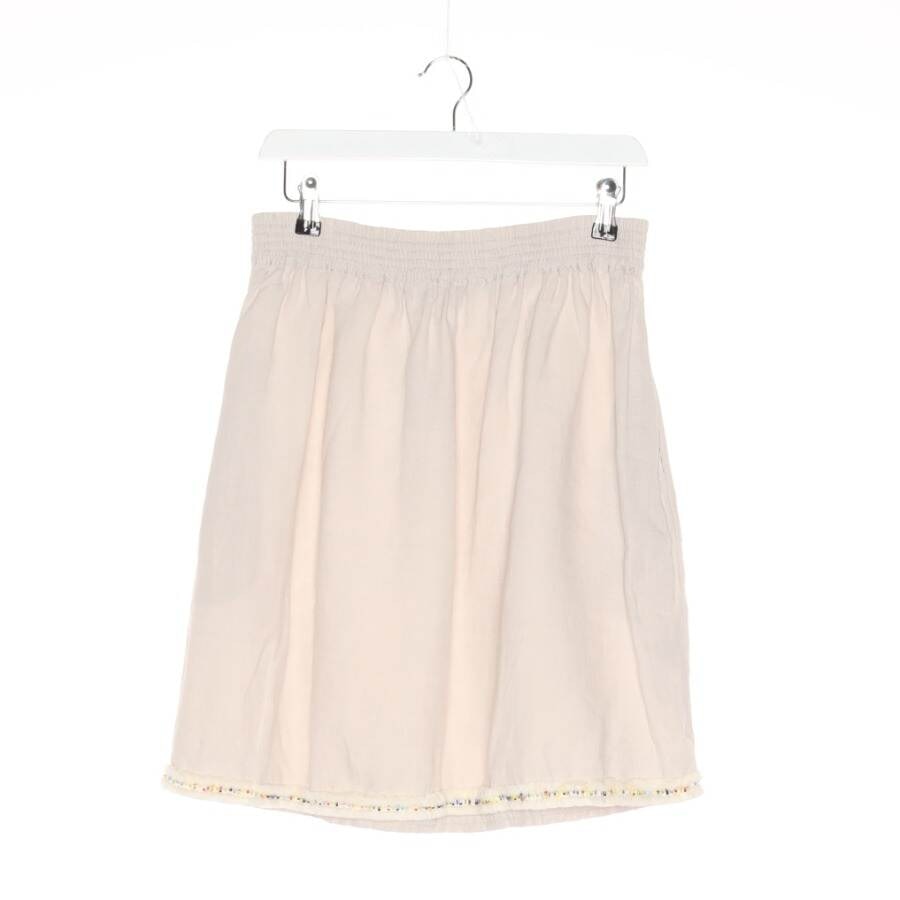 Image 1 of Linen Skirt M Beige in color White | Vite EnVogue