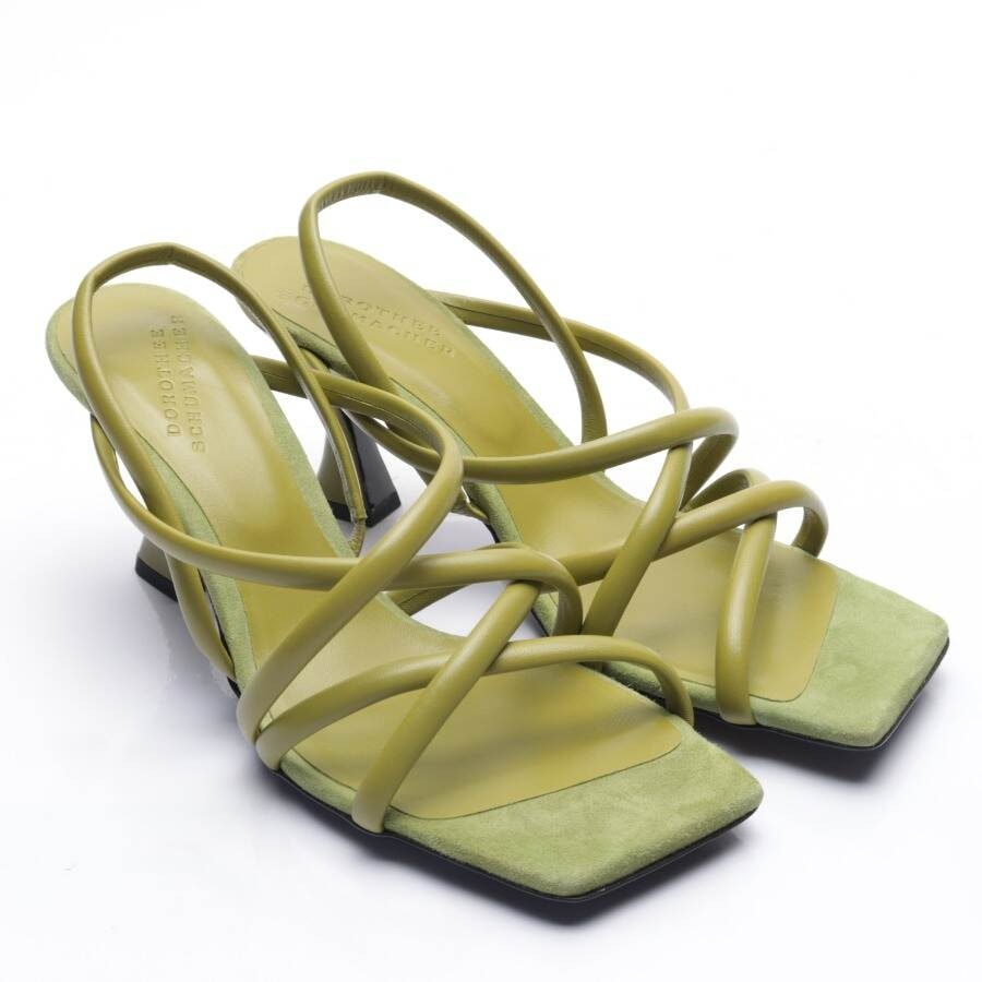 Image 1 of Heeled Sandals EUR 41.5 Green in color Green | Vite EnVogue