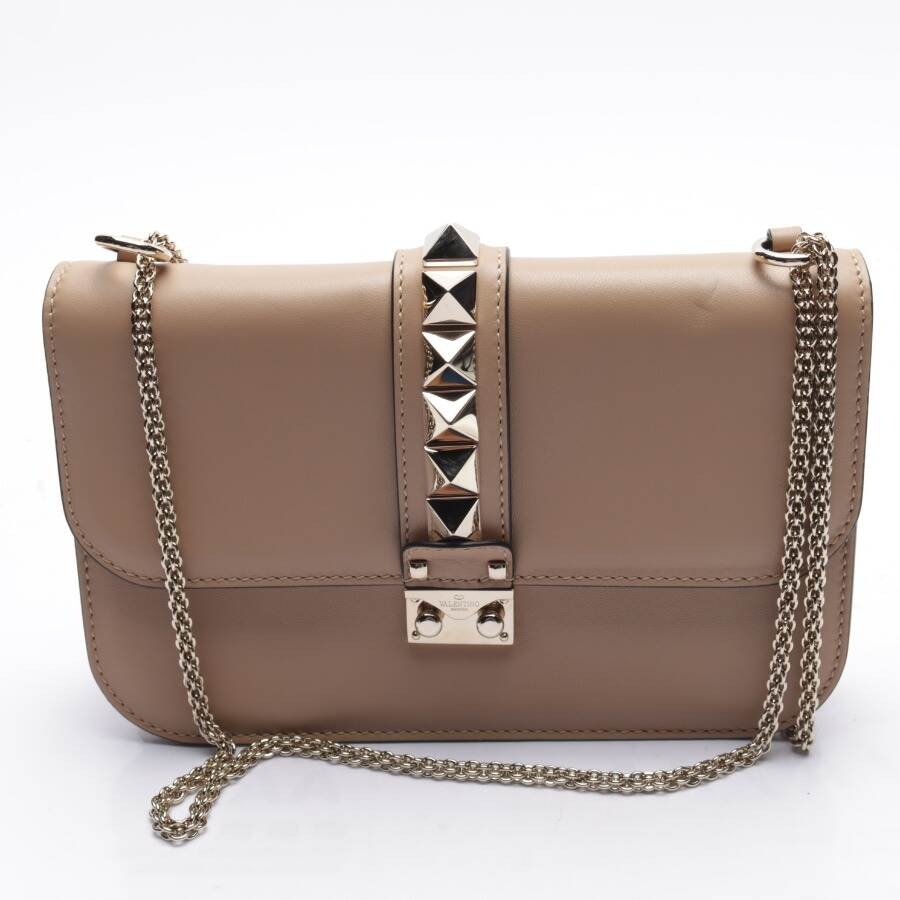 Image 1 of Glam Lock Shoulder Bag Light Brown in color Brown | Vite EnVogue