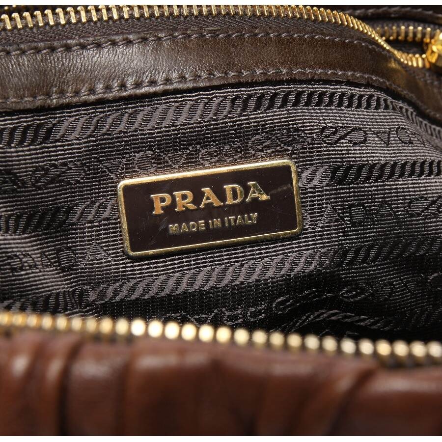 Image 5 of Prada Plain Shoulder Bag Dark Brown in color Brown | Vite EnVogue