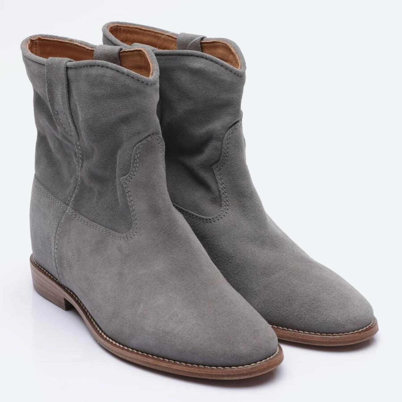 Image 1 of Crisi Ankle Boots EUR 37 Light Gray in color Gray | Vite EnVogue