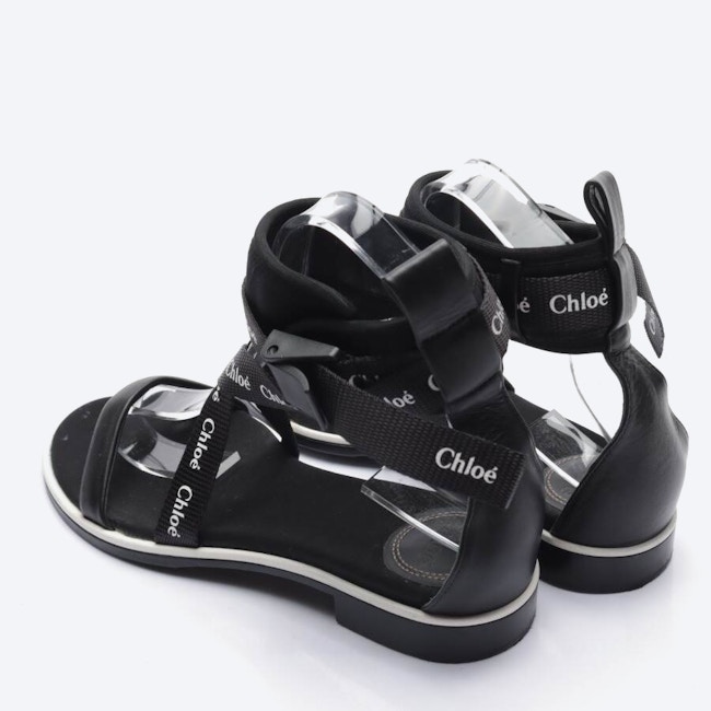 Image 2 of Strappy Sandals EUR38 Black in color Black | Vite EnVogue