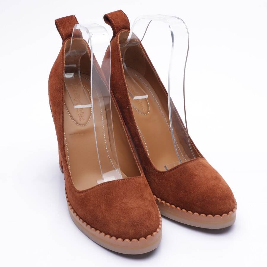 Image 1 of High Heels EUR 39 Brown in color Brown | Vite EnVogue