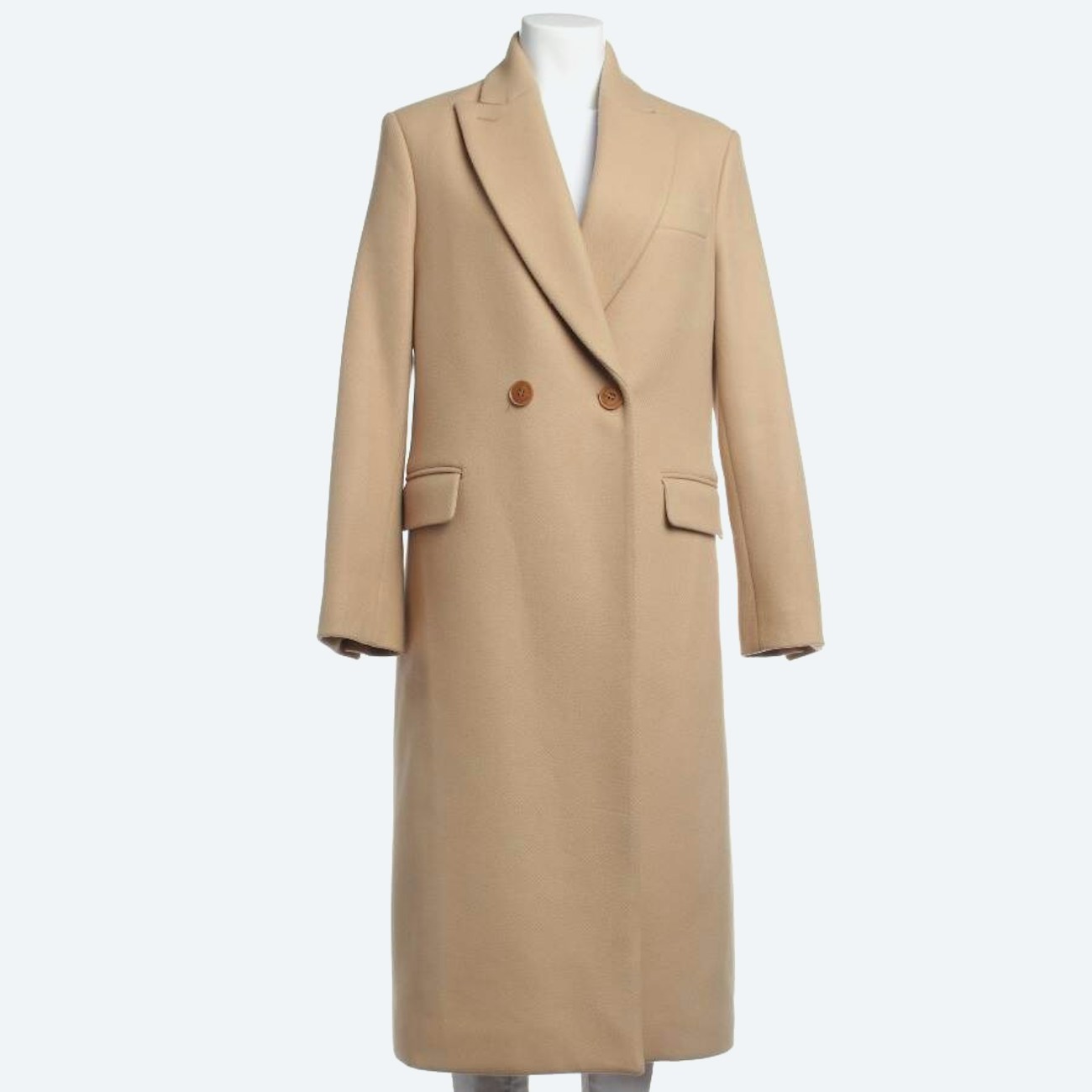 Image 1 of Wool Coat 34 Light Brown in color Brown | Vite EnVogue