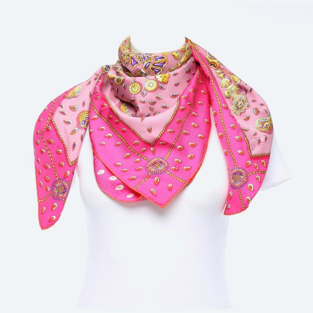Image 1 of Silk Scarf Multicolored in color Multicolored | Vite EnVogue