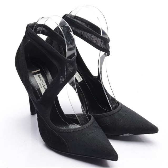 Image 1 of Balenciaga Black Suede Elegant High Heels EUR 36 Black | Vite EnVogue