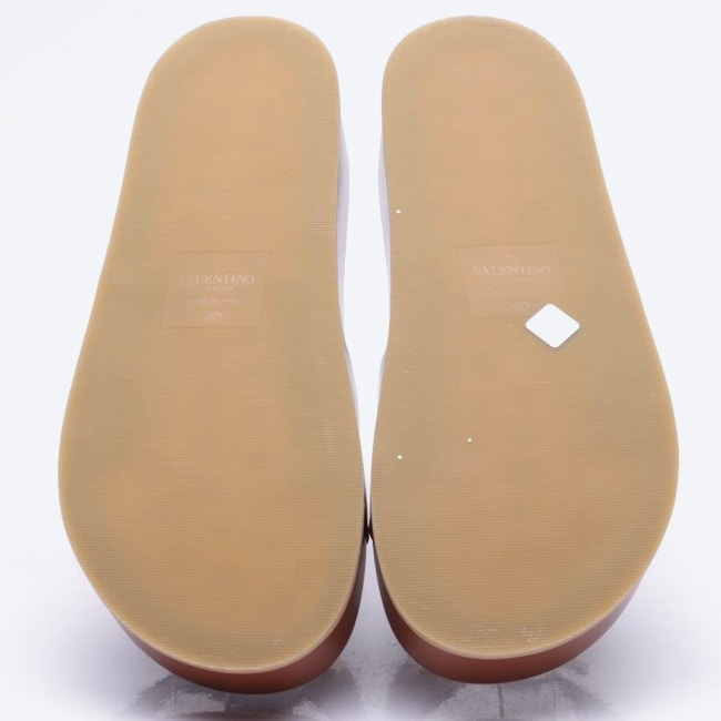 Image 3 of V-Logo Heeled Sandals EUR 40 Brown in color Brown | Vite EnVogue