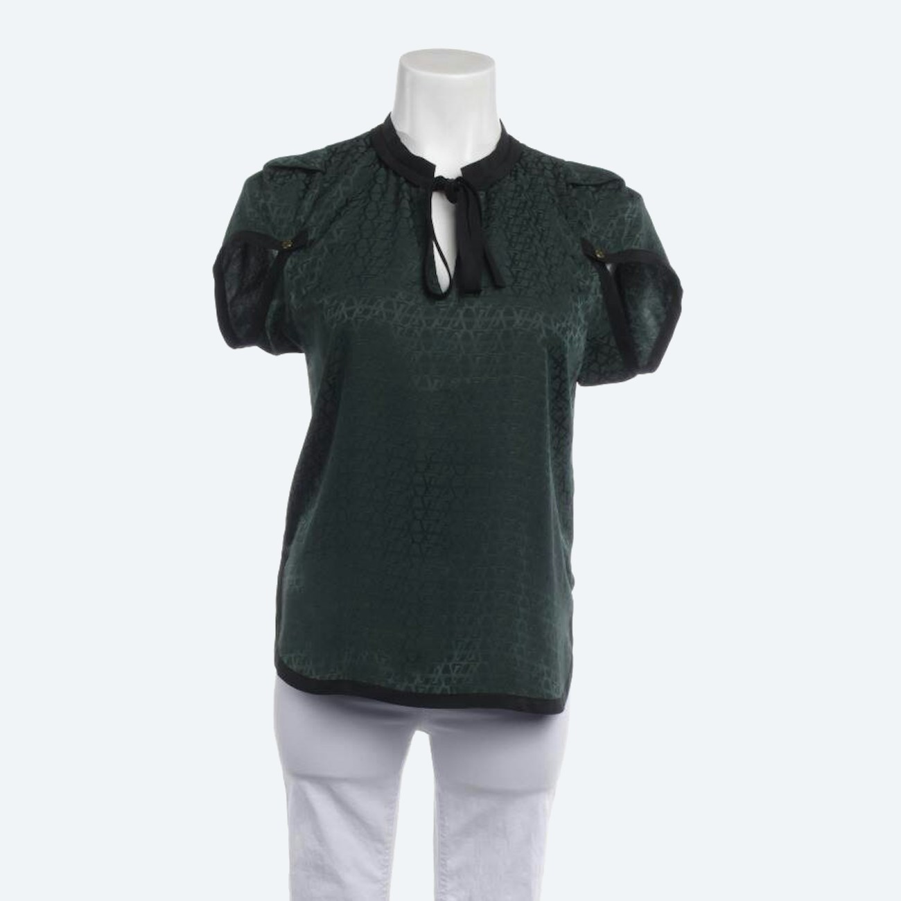 Image 1 of Blouse 32 Dark Green in color Green | Vite EnVogue