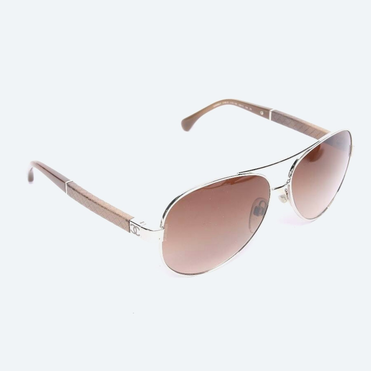 Image 1 of 4195-Q Sunglasses Silver in color Metallic | Vite EnVogue