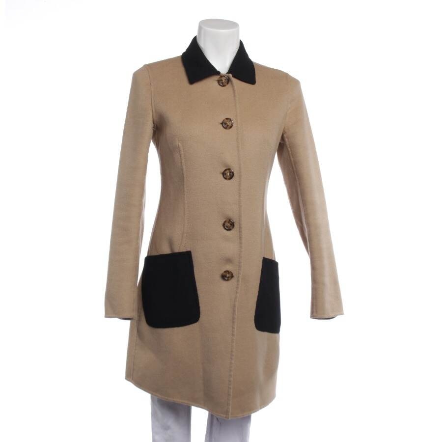 Image 1 of Mid-Season Coat 36 Light Brown in color Brown | Vite EnVogue