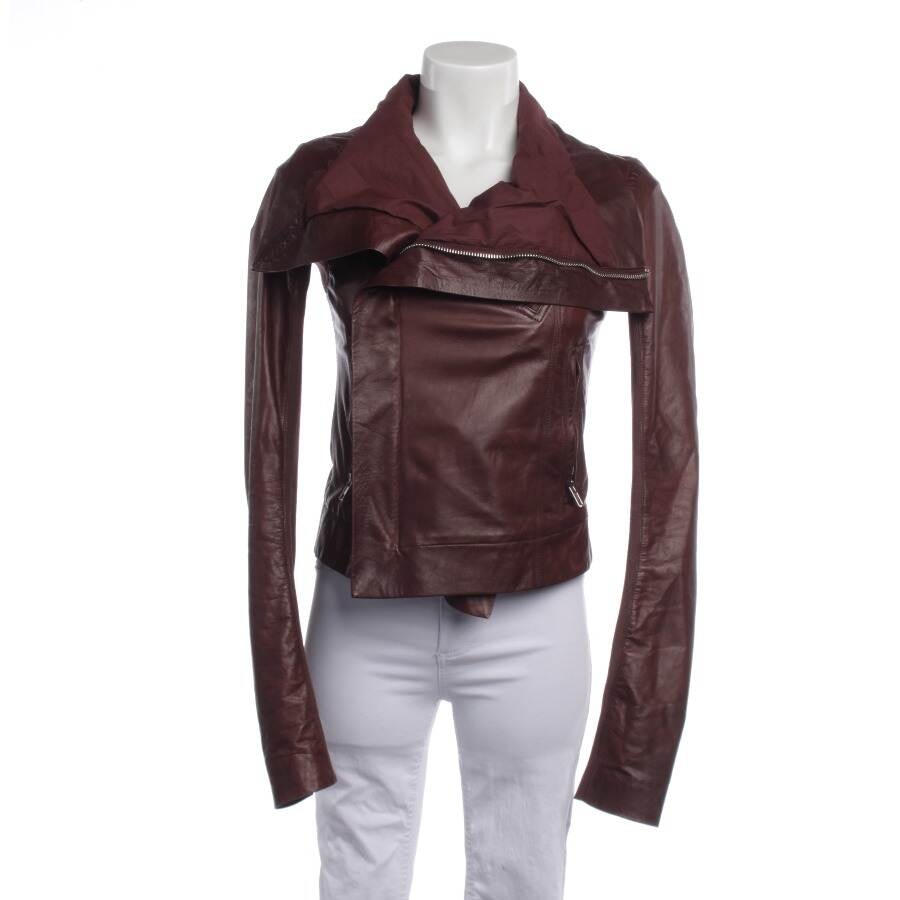 Image 1 of LeatherJacket 34 Bordeaux in color Red | Vite EnVogue