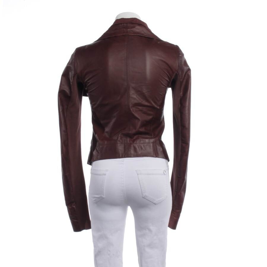 Image 2 of LeatherJacket 34 Bordeaux in color Red | Vite EnVogue