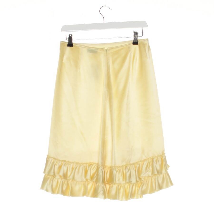 Image 2 of Skirt 36 Yellow in color Yellow | Vite EnVogue