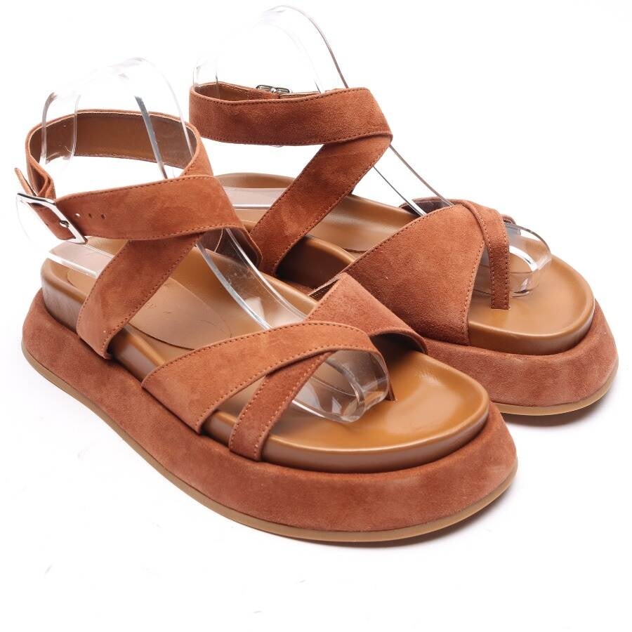 Image 1 of Sandals EUR38 Brown in color Brown | Vite EnVogue