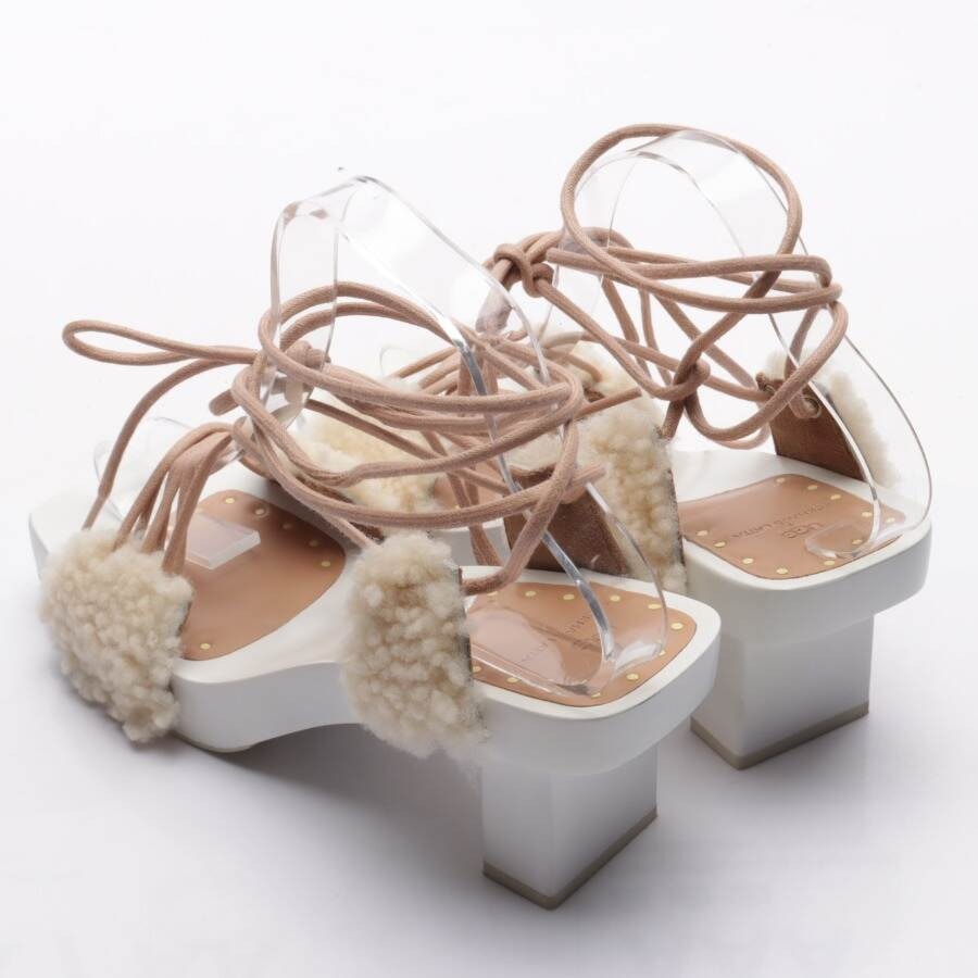 Image 2 of X EL PILAR Heeled Sandals EUR38 Beige in color White | Vite EnVogue