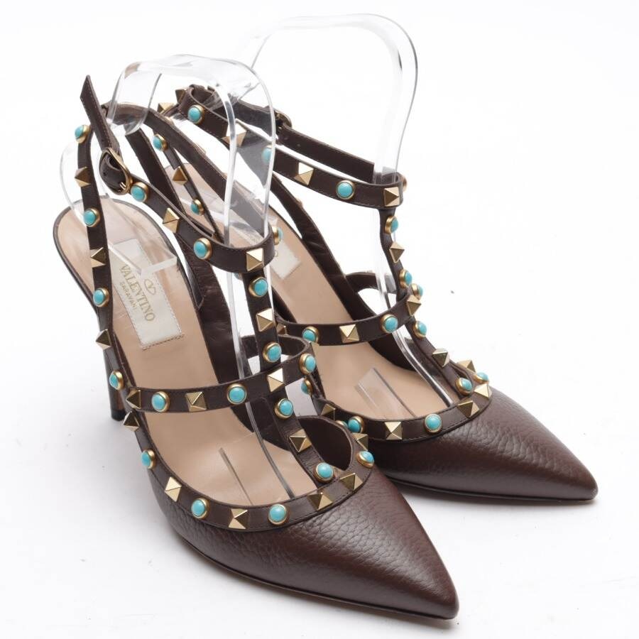 Image 1 of Rockstud Pumps EUR38 Brown in color Brown | Vite EnVogue