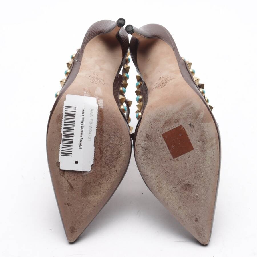 Image 3 of Rockstud Pumps EUR38 Brown in color Brown | Vite EnVogue