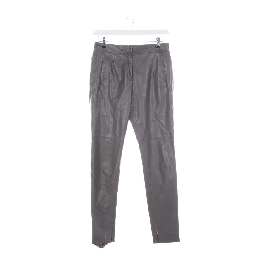 Image 1 of Leather Pants 38 Gray in color Gray | Vite EnVogue