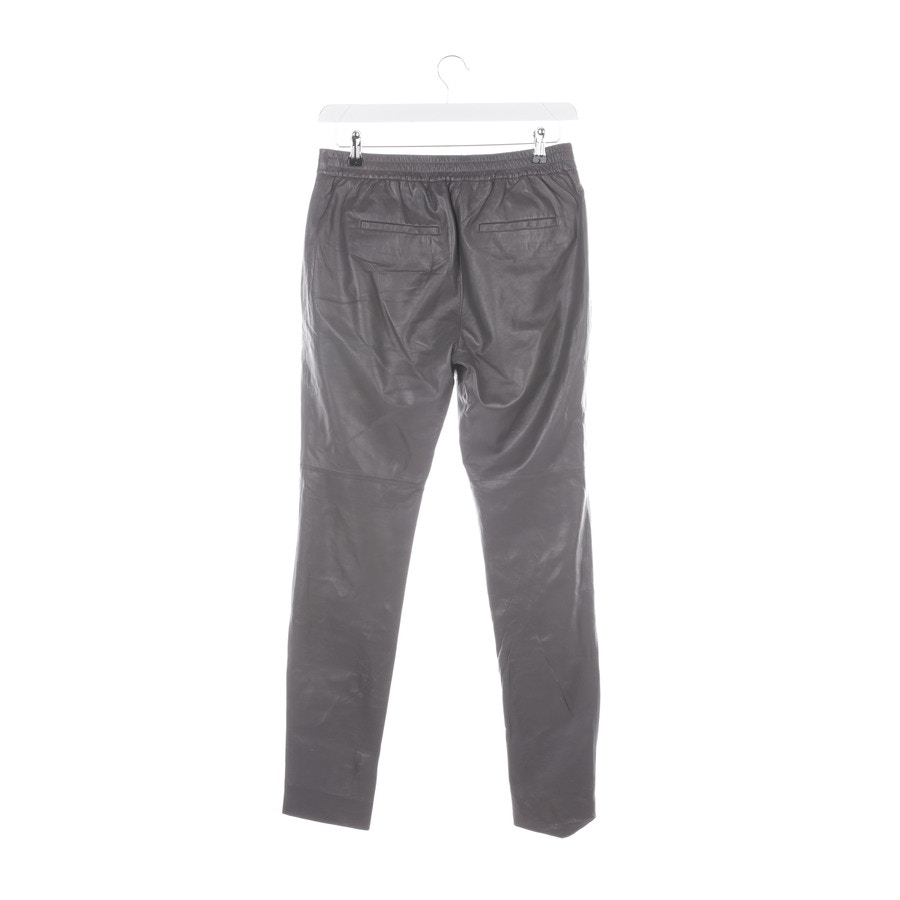 Image 2 of Leather Pants 38 Gray in color Gray | Vite EnVogue