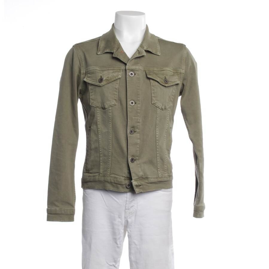 Image 1 of Denim Jacket M Olive Green in color Green | Vite EnVogue