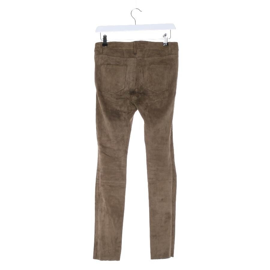 Image 2 of Leather Pants W25 Camel in color Brown | Vite EnVogue