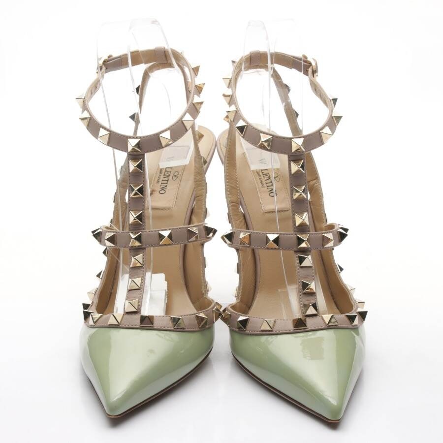 Image 2 of Rockstud Slingbacks EUR 39 Green in color Green | Vite EnVogue