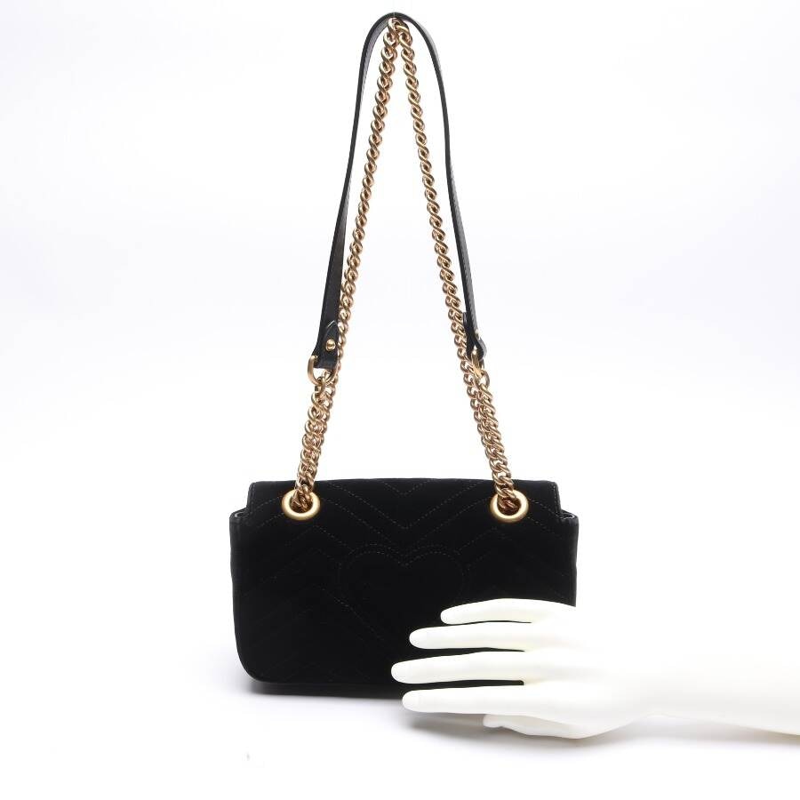 Image 2 of Marmont Shoulder Bag Black in color Black | Vite EnVogue