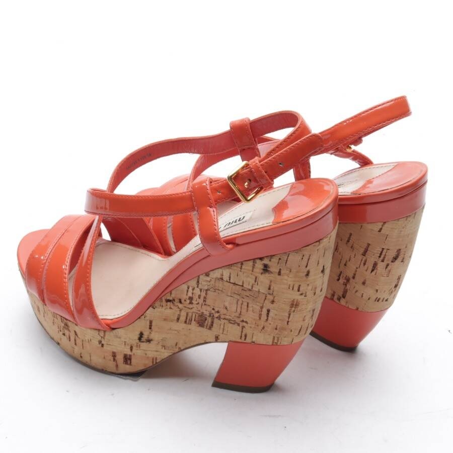 Image 2 of Heeled Sandals EUR38 Dark Orange in color Orange | Vite EnVogue