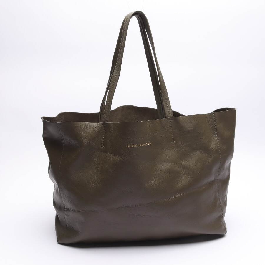 Image 1 of Shopper Bag Dark Green in color Green | Vite EnVogue