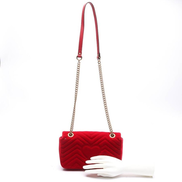 Marmont Shoulder Bag Red | Vite EnVogue