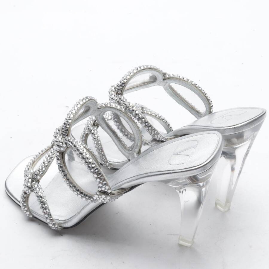 Image 2 of Heeled Sandals EUR 39 Silver in color Metallic | Vite EnVogue