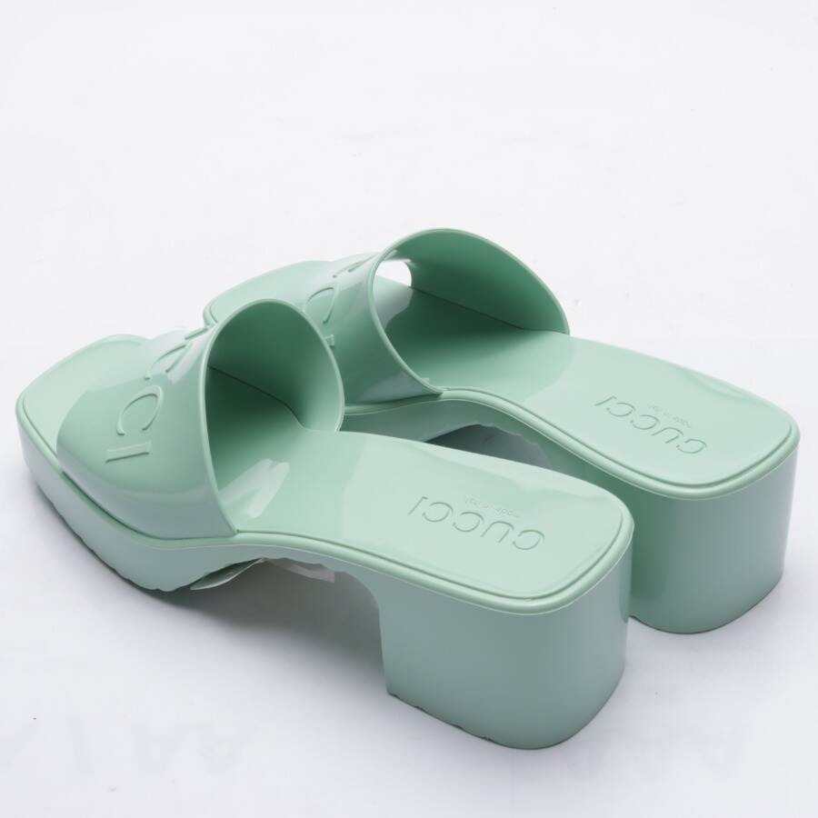 Image 2 of Heeled Sandals EUR 37 Light Green in color Green | Vite EnVogue