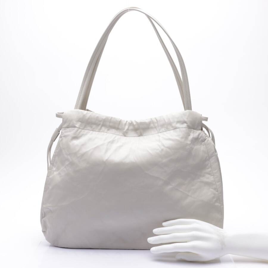 Image 2 of Bolsa Prada Nappa Antique Ghuaccio Shoulder Bag Light Gray in color Gray | Vite EnVogue