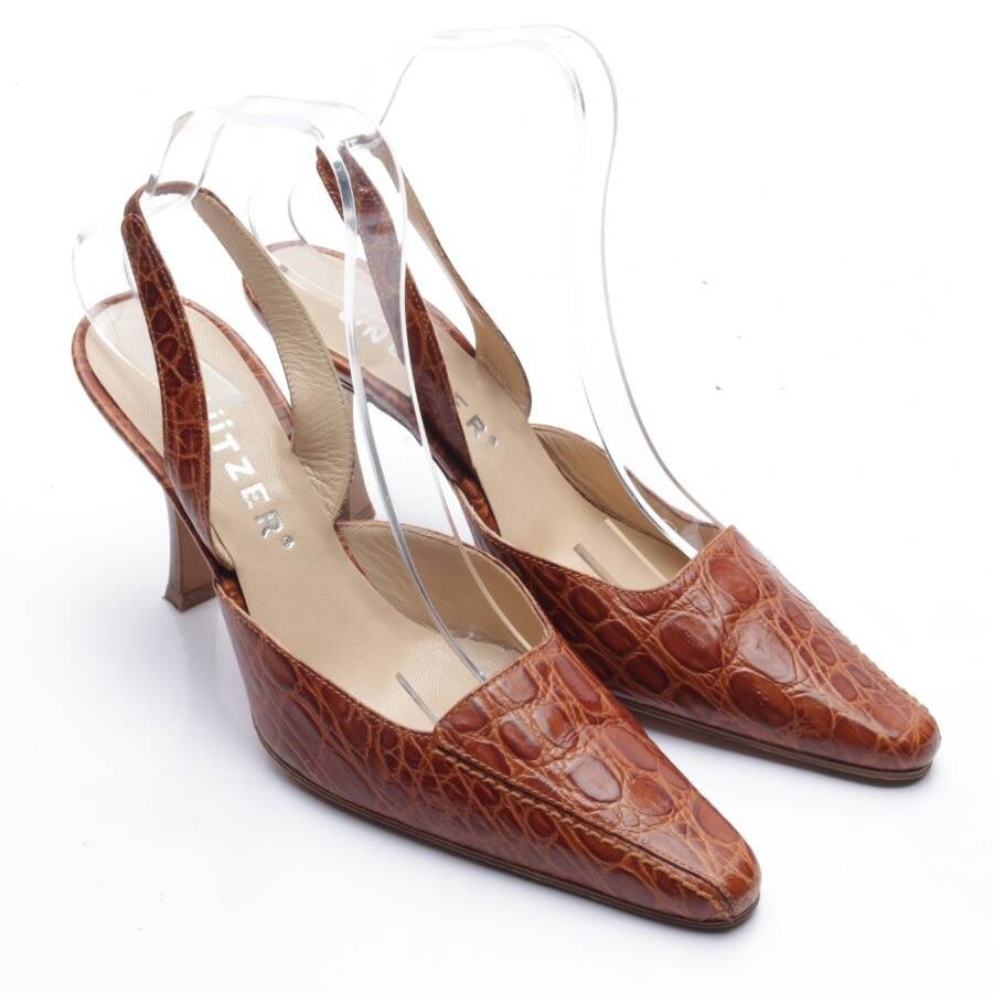 Image 1 of Slingbacks EUR 39.5 Brown in color Brown | Vite EnVogue