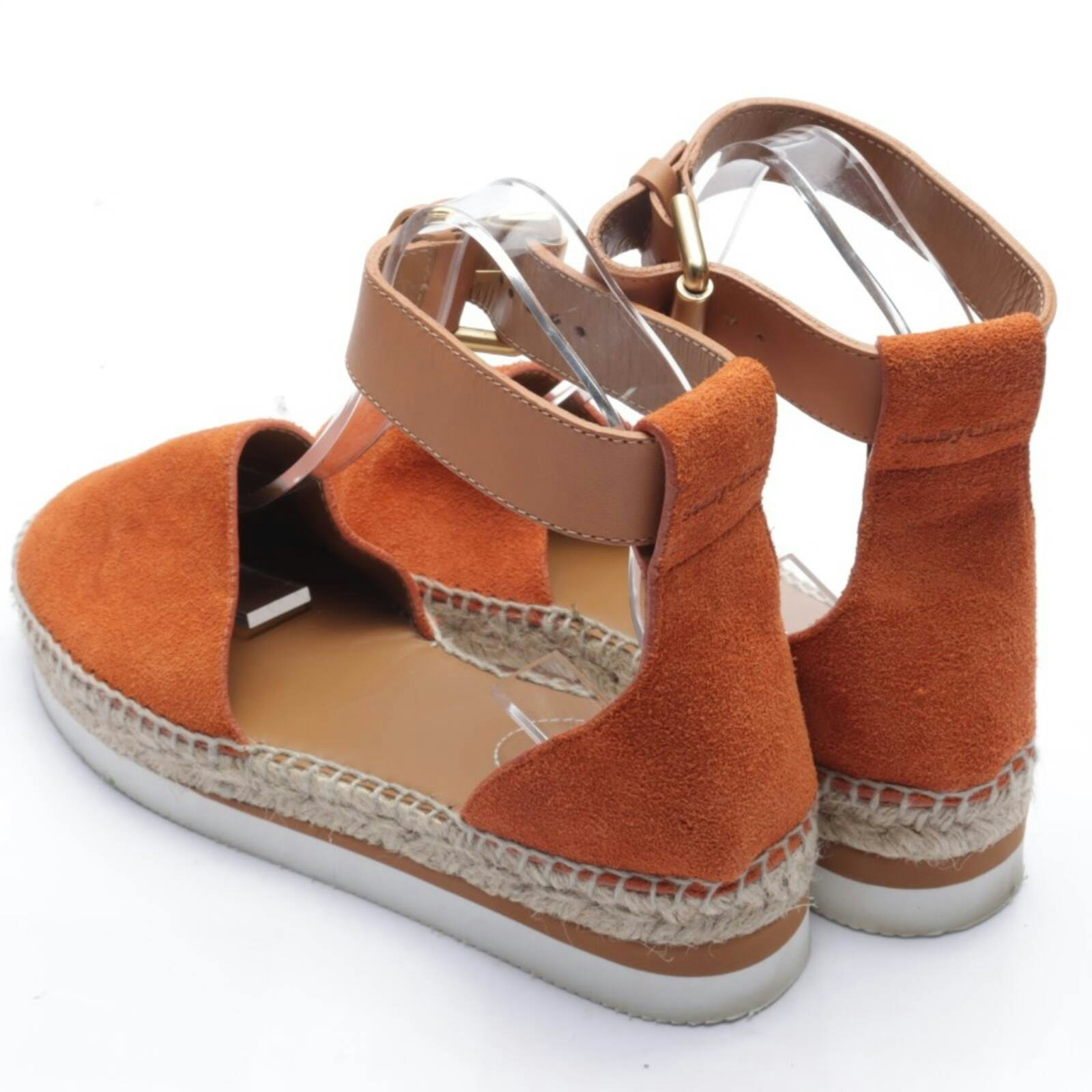 Image 2 of Sandals EUR 37 Dark Orange in color Orange | Vite EnVogue