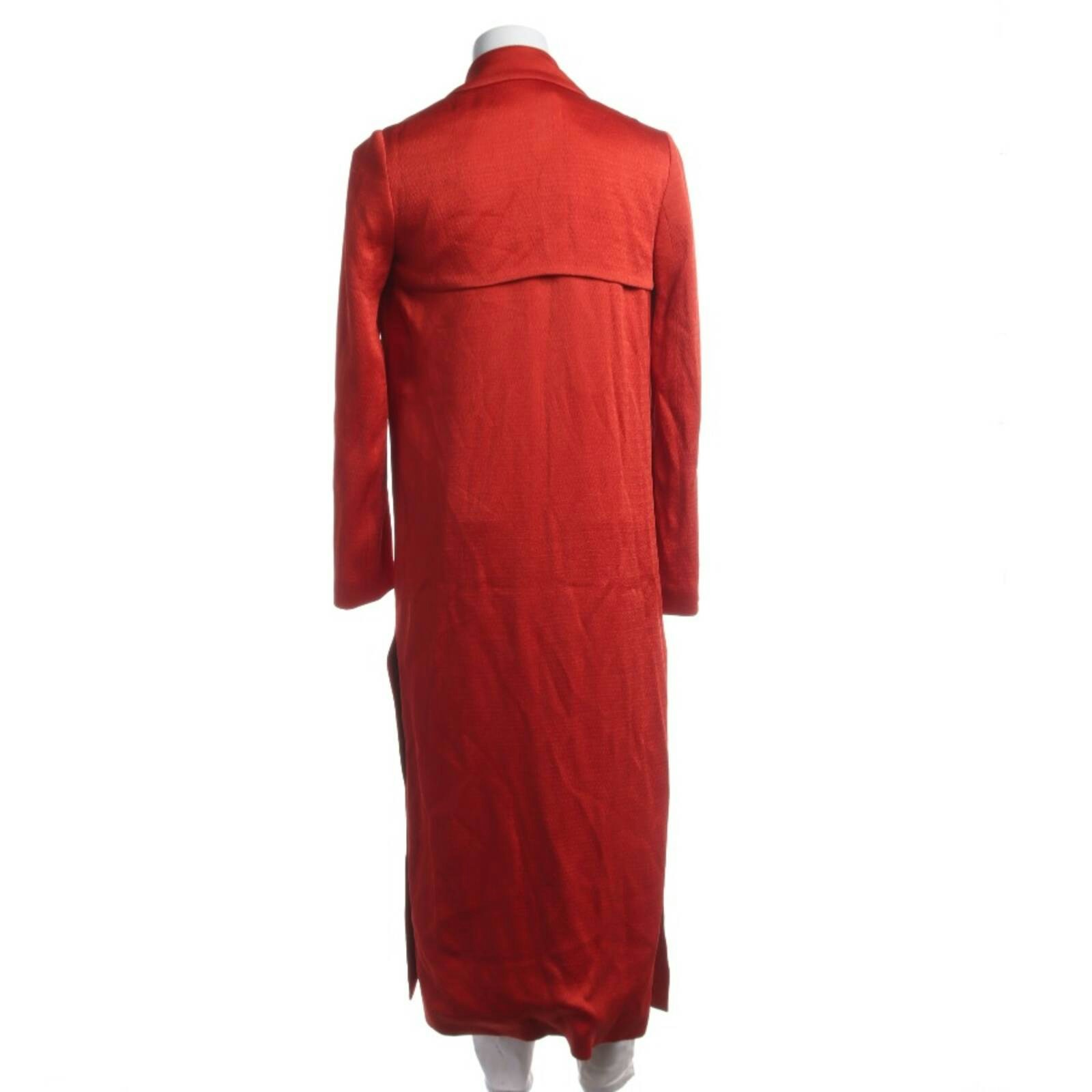 Image 2 of Mid-Season Coat XS Dark Orange in color Orange | Vite EnVogue